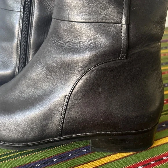 Cole Haan Katrina Knee-High Riding Boots Black Leather Size 9.5B - Picture 7 of 14